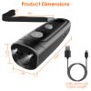 Ultrasonic Dog Anti-Bark Device 2 in 1 Rechargeable Barking Control Training Tool 32ft LED Light 2 Mode Dog Whistle Safe for Dog Human