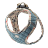 Step-In Denim Dog Harness - Beige Plaid